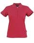 Maroon The Solid Colour Casual Womens Polo