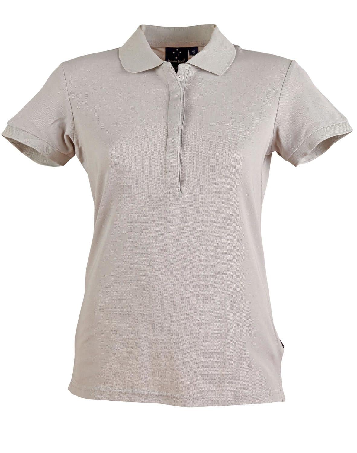 Silver Grey The Solid Colour Casual Womens Polo