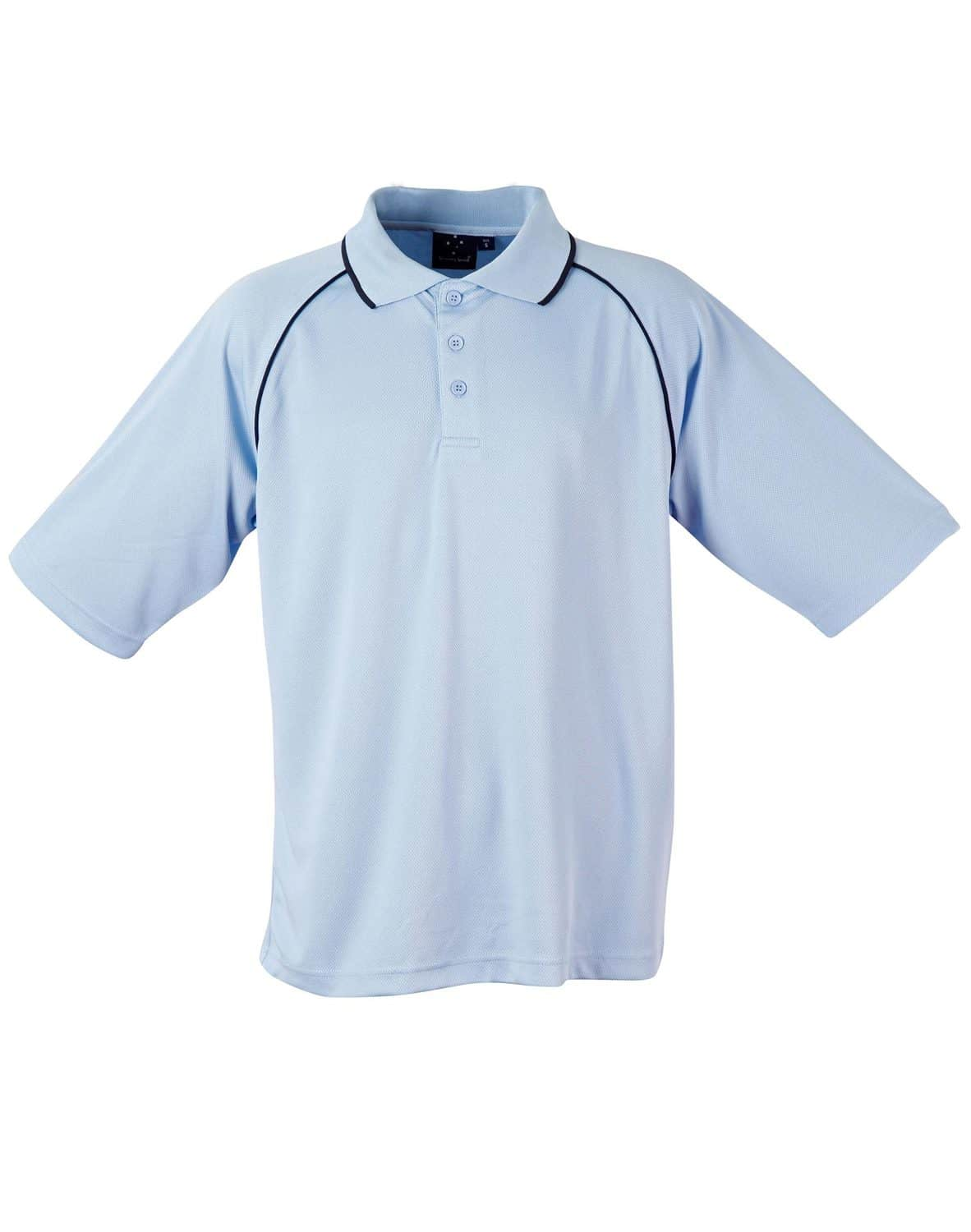 Sky Blue/Navy The Mens Champion Polo