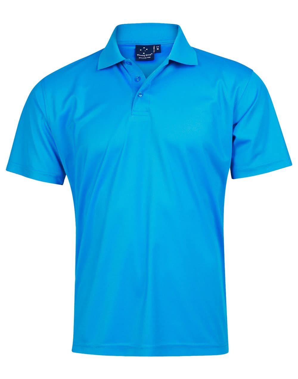 Cyan Mens Easy Fit Polo