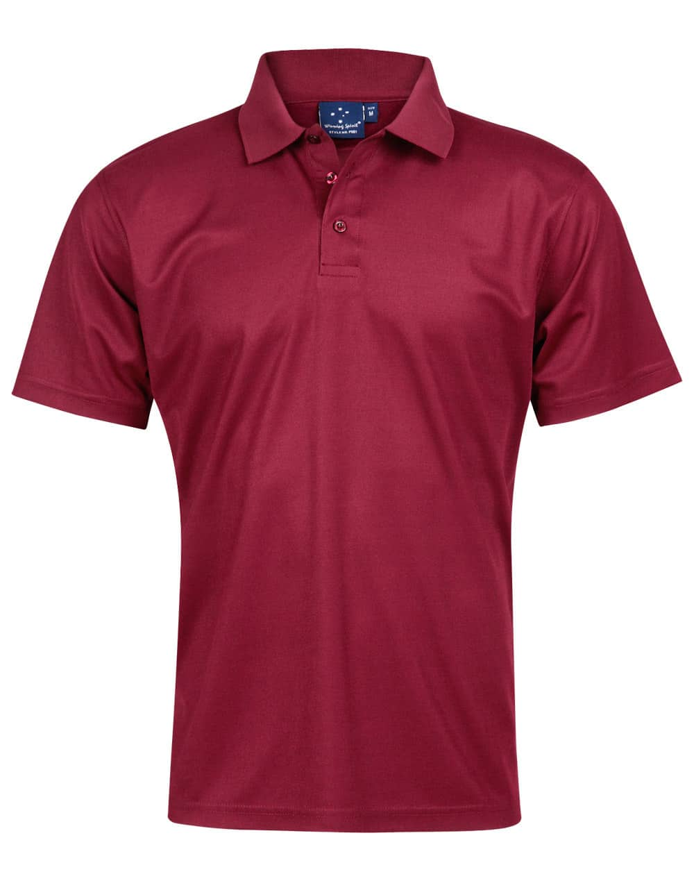 Maroon Mens Easy Fit Polo