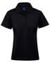 Black Ladies Easy Fit Polo