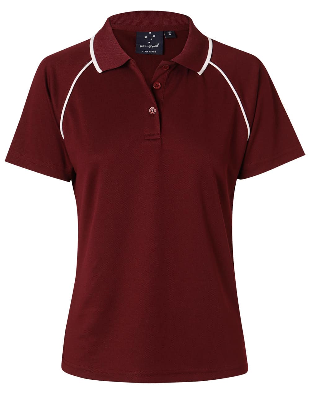 Maroon/White The Ladies Champion Polo