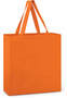 Orange Cotton Shopper Bag 