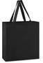 Black Cotton Shopper Bag 