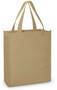 Khaki Brown Facade Tote Bag - A4 Size