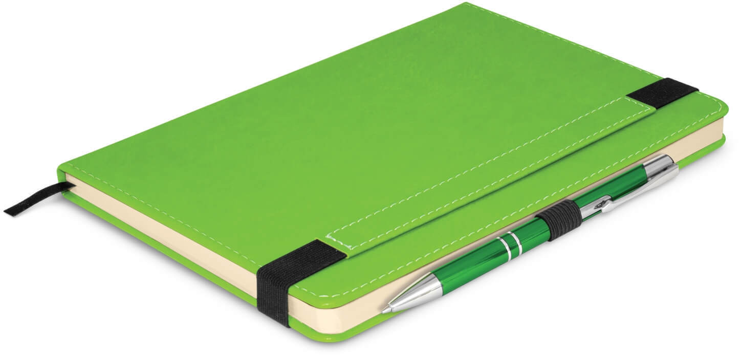 Bright Green Premier Notebook with Pen
