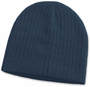 Navy The Mode Cable Knit Beanie