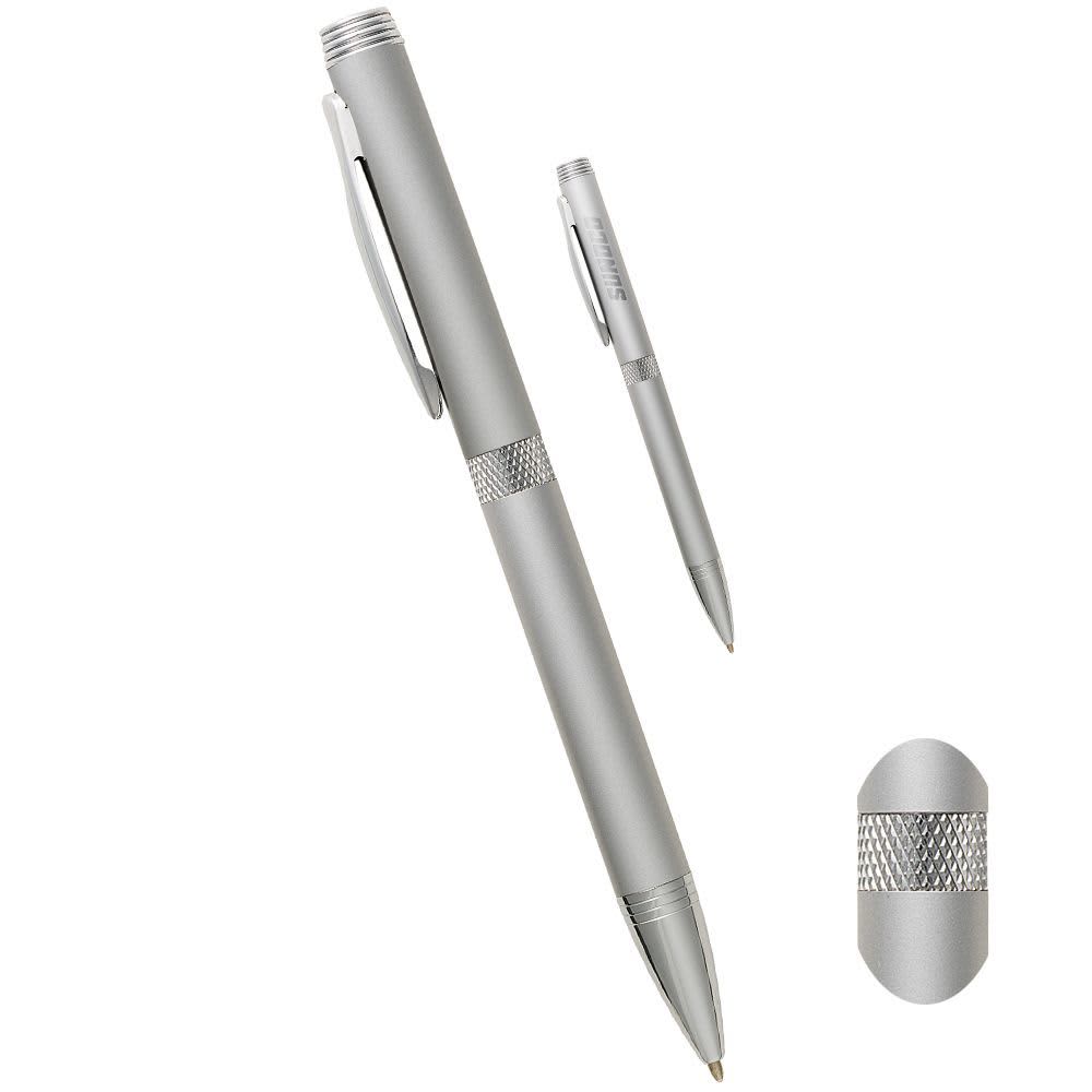 Silver Colonnade Twist Action Ballpoint Pen