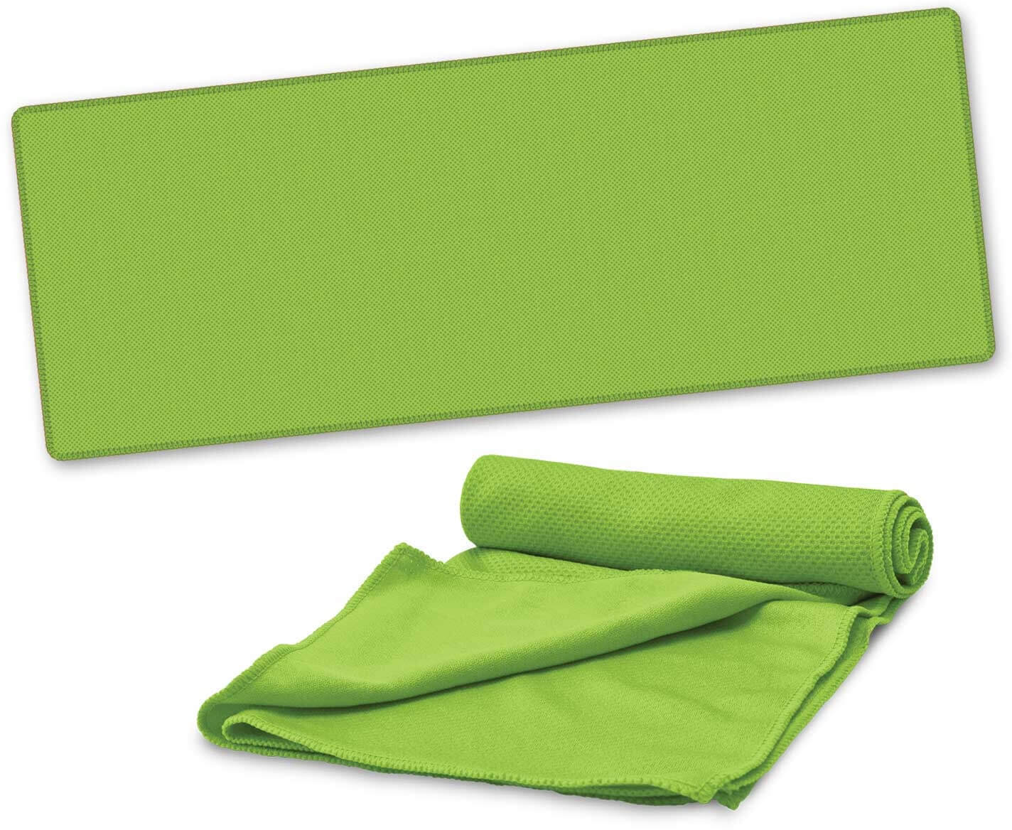 Bright Green  Active Cooling Sports Towel - Pouch