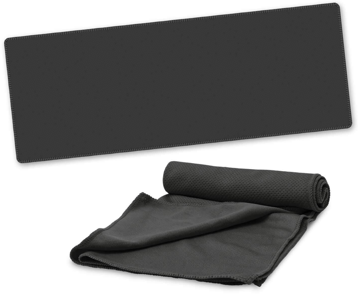 Black  Active Cooling Sports Towel - Pouch