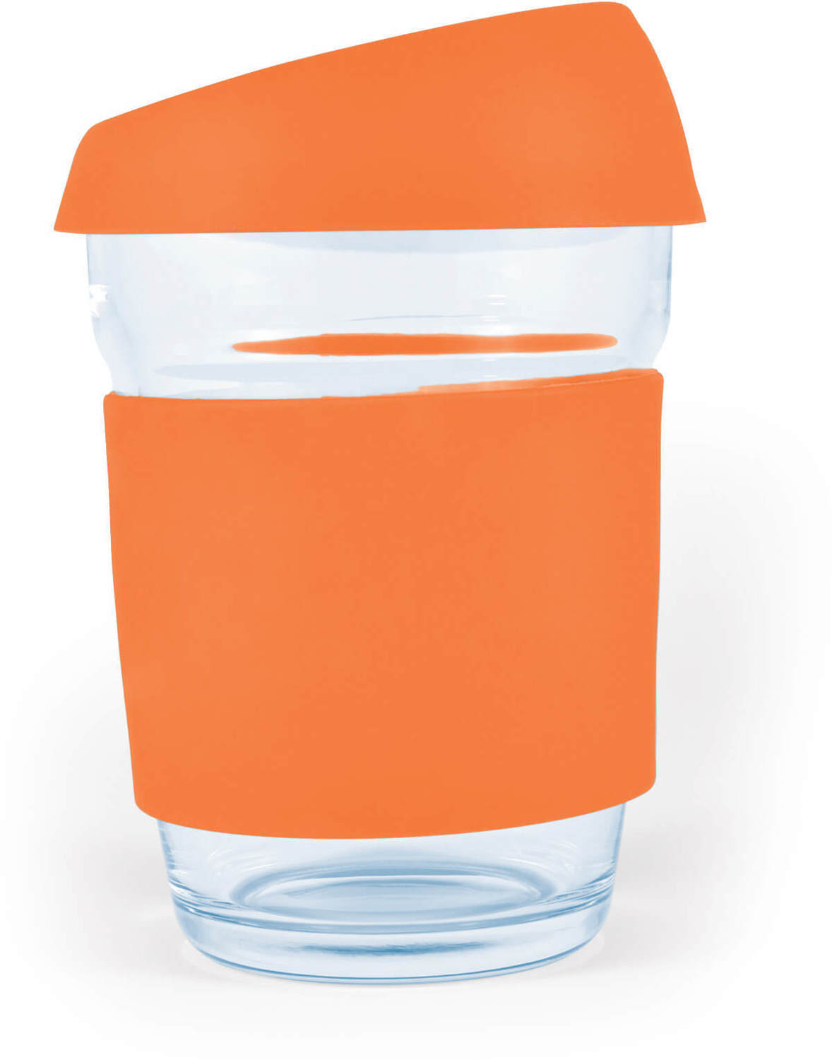 Orange Venice Glass Coffee Cup