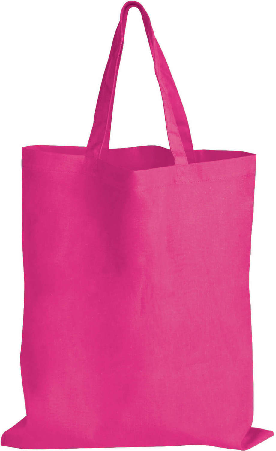 Pink Coloured Cotton Short Handle Totes