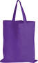 Purple Coloured Cotton Short Handle Totes