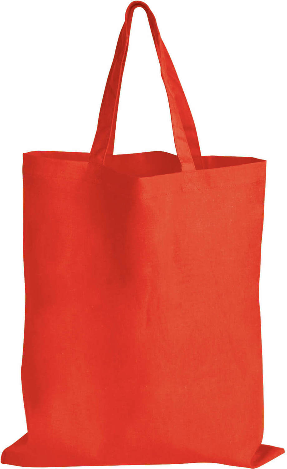 Red Coloured Cotton Short Handle Totes