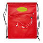 Red Wave Strider Drawstring Bag