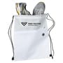 White Wave Strider Drawstring Bag