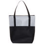 Grey/Black Tote Bag with Pocket