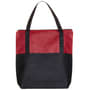 Red/Black Tote Bag with Pocket