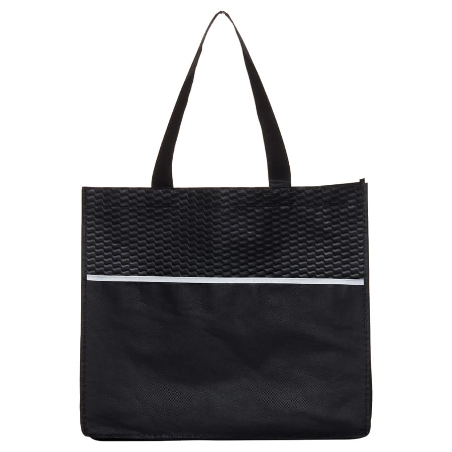 Black 9th Wave Tote Bag