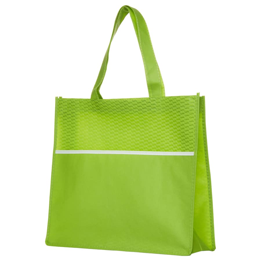 Lime Green 9th Wave Tote Bag