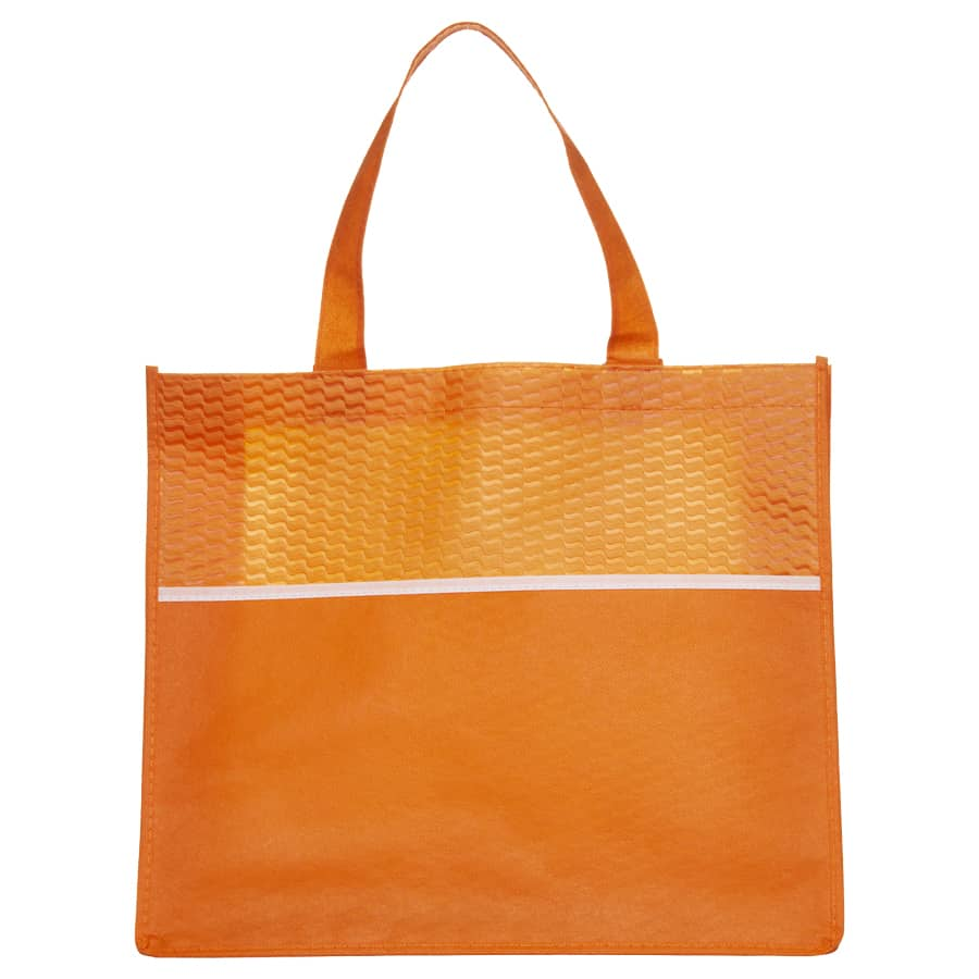 Orange 9th Wave Tote Bag