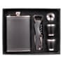 Black Portree Hip Flask Gift Set