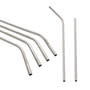 Silver Zigzag Stainless Steel Straw