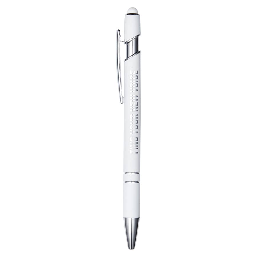 White Napoli Metal Pen