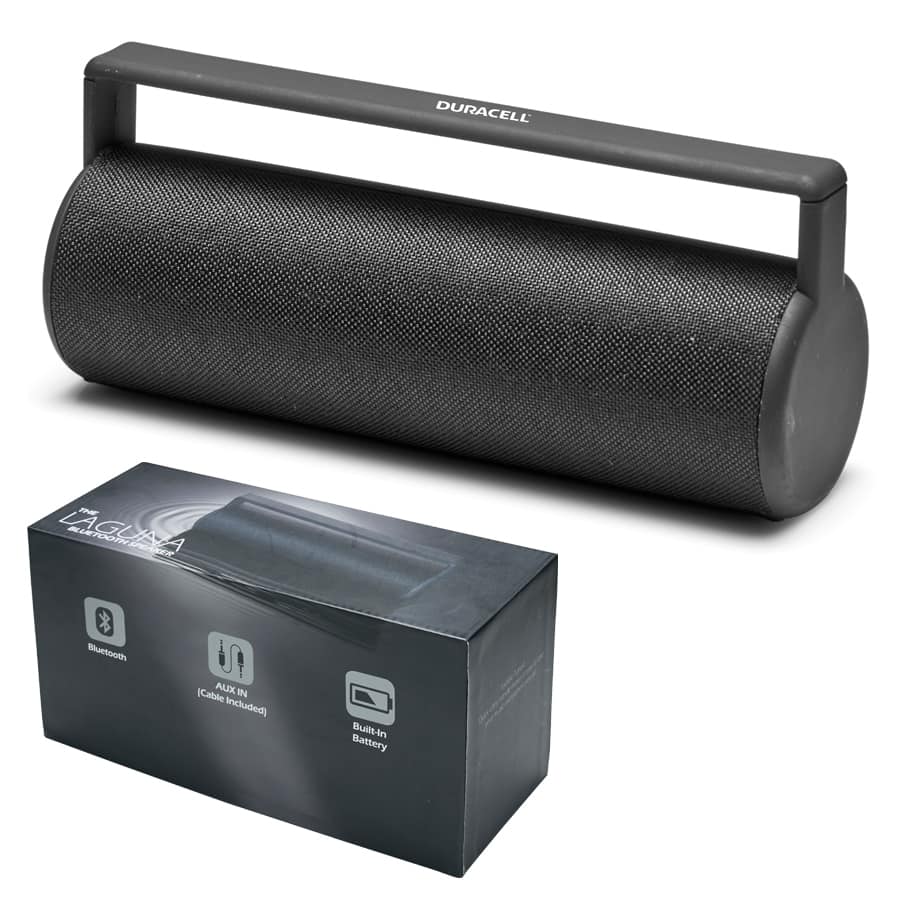 Black Laguna Cylinder Bluetooth Speaker