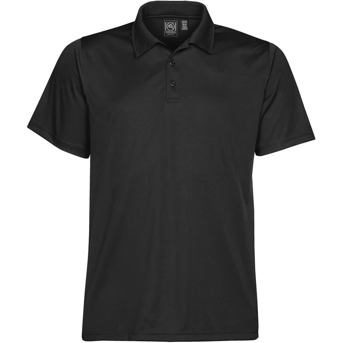 Black Stormtech Men's Eclipse Pique Polo