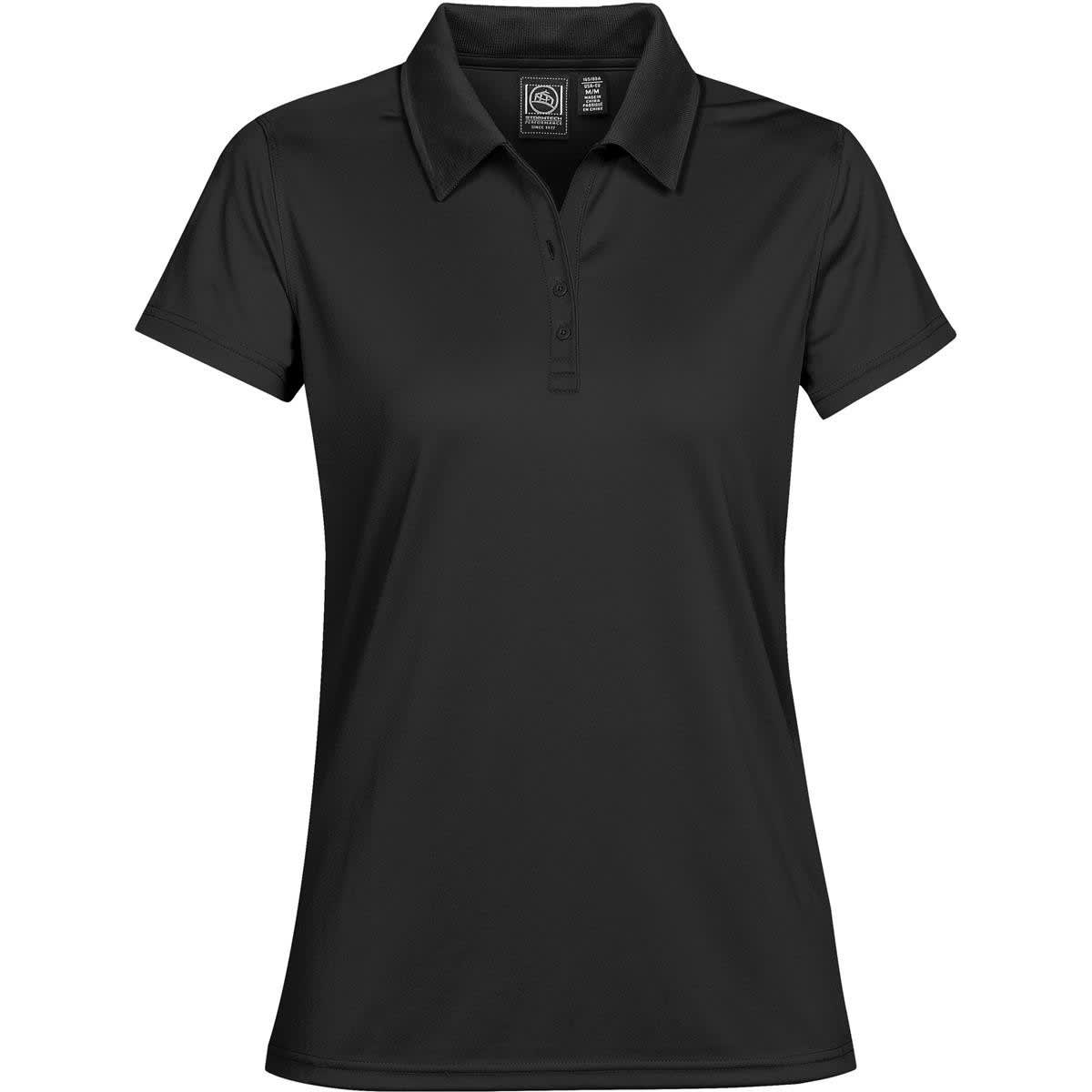 Black Stormtech Women's Eclipse Pique Polo