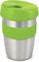 Bright Green Reusable Coffee Cup  + Silicone Band