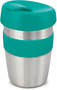 Teal Reusable Coffee Cup  + Silicone Band