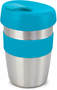 Light Blue Reusable Coffee Cup  + Silicone Band