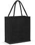 Black Lanzarotti Jute Tote Bag - Colour Match