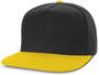 Black/Yellow Infidel Contrast Flat Peak Cap