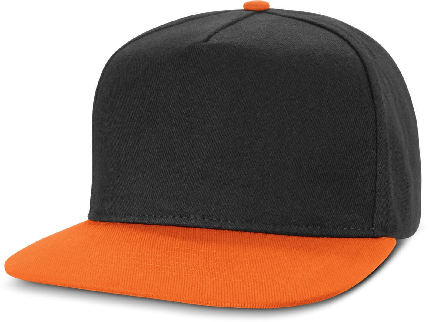 Black/Orange Infidel Contrast Flat Peak Cap