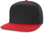 Black/Red Infidel Contrast Flat Peak Cap