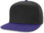 Black/Royal Blue Infidel Contrast Flat Peak Cap