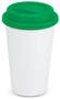 Dark Green Inca Double Wall Coffee Cup - Full Colour