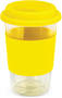 Yellow 350ml Inca Double Wall Glass Cup