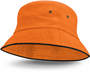 Orange Bondi Premium Bucket Hat - Black Sandwich Trim