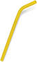 Yellow Silicone Reusable Drinking Straw