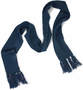 Navy Nebraska Cable Knit Scarf