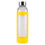 Yellow Caprice 550 ml Glass Drink Bottle with Silicone Sleeve 