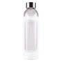 White Caprice 550 ml Glass Drink Bottle with Silicone Sleeve 