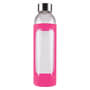 Pink Caprice 550 ml Glass Drink Bottle with Silicone Sleeve 