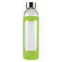 Light Green Caprice 550 ml Glass Drink Bottle with Silicone Sleeve 