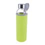 Light Green Caprice 570 ml Glass Drink Bottle with Neoprene Sleeve